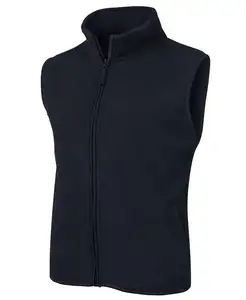 Niños y adultos Urban fit 100% Poliéster para durabilidad 290GSM forro polar de píldora baja Dos bolsillos frontales con ribete POLAR VEST