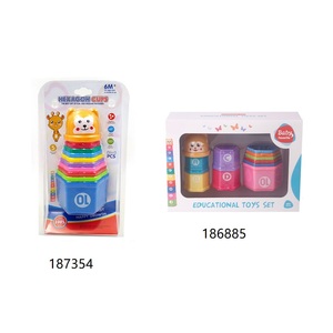 11pcs giáo dục bé đồ chơi 6 tháng + Con số chữ gấp Stack cup tháp trẻ em sớm thông minh - Product Image 6