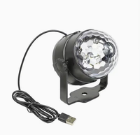 Lumière de boule disco, décorations de fête d'Halloween, intérieur/extérieur, batterie LED, télécommande, rechargeable, mini lumière de scène de danse DJ