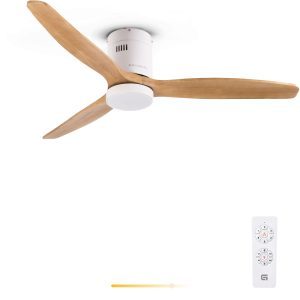 <b>Ceiling</b> Fan 52 Inch <b>Light</b> Wood Blades With Led <b>Light</b> <b>Remote</b> <b>Control</b> Indoor Use - Product Image 6