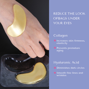 Private Label 24K Gold Augenpatches Hydrogel Kollagen Augenmaske Heiß Feuchtigkeitsspendende Kristall-Augenmaske - Product Image 2