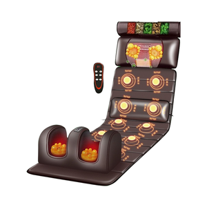 وسادة تدليك كهربائية بوظيفة الشياتسو للجسم بالكامل مع أكياس هوائية واهتزاز وأشعة تحت الحمراء ودحروجة هوائية للرقبة والقدمين - Product Image 2