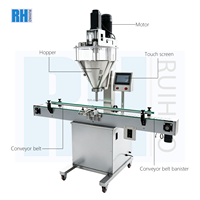 Machine de conditionnement de poudre en bouteille avec remplisseuse et peseuse à vis sans fin de petite taille 10g 50g 100g 500g 1kg 2kg 5kg