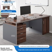 Bureau et chaise d'ordinateur simple ou double de luxe moderne combinaison simple matériau en bois pour la maison