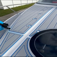 Tapis de pont en mousse EVA imitation teck pour bateau 2021 Re-gal 26 XO Bow, style SeaDek MarineMat Gatorstep, auto-adhésif