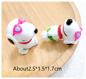 Figurines d'animaux en gros, figurines de chien, jardin féerique, maison de poupée, décorations de voiture en résine personnalisées, articles miniatures 3D, jouets pour enfants - Product Image 5
