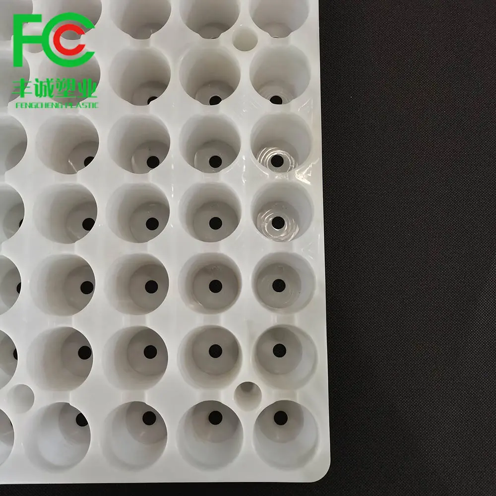 200 Cells PS Black Plastic Plug Seed Starting Grow Germination Trays For Plant Propagation Nursery Seedling