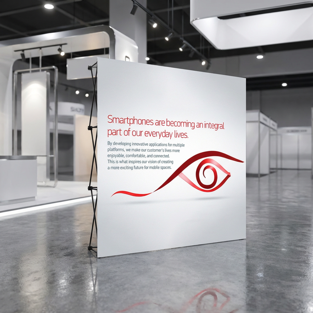 Portable Fabric Pop Display Stand Trade Show Booth Backdrop Wall Weatherproof Aluminum Frame for Outdoor Advertising Event