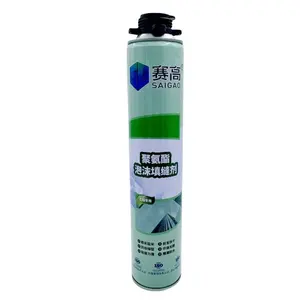 Oem 750 Ml Polyurethaan Pu Spray Foam Kit Speciaal Voor Soorten Materialen Lek Spray Kit Waterdichte Kit Pu Foamspray