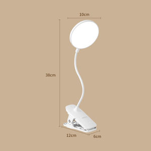 Lámpara de Clip LED recargable por USB, diseño moderno, atenuación continua, cuello de cisne, lámparas de noche, abrazadera para el cuidado de los ojos, lámpara de mesa para estudiar - Product Image 2