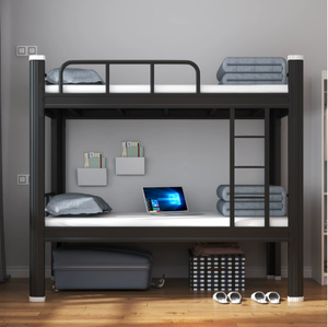 Cama Litera Doble Plegable Moderna de Diseño Metálico para Hoteles, Escuelas, Apartamentos, Dormitorios Exteriores y Uso en Refugios - Product Image 2