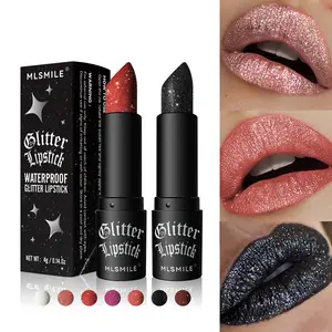 Vendita calda lunga durata impermeabile luccicante per il trucco rossetto di lusso Glitter rossetto