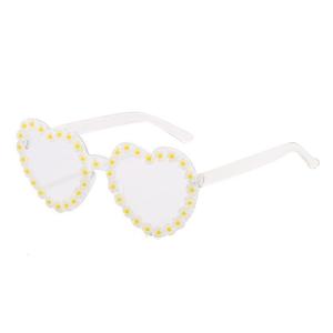 Gafas de Sol de Plástico con Forma de Corazón y Flores para Mujer, Coloridas, para Fiesta, Venta al Por Mayor 2024 - Product Image 4