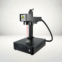 Machine de marquage laser à fibre Galvo portable 20W, mini CNC autonome à refroidissement par air pour bijoux, acier, aluminium