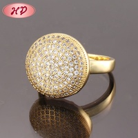 Cincin Emas Bentuk Bunga Pakistan Perhiasan Wanita Desain Baru Cincin Jari Emas