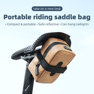 OEM/ODM Benutzerdefiniertes Logo Wasserdichte Fahrradsatteltasche Mini Tragbare Fahrrad-Hecktasche Schnellverschluss Fahrrad-Sitzpacktasche für <span class=keywords><strong>MTB</strong></span> - Product Image 2
