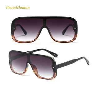 F97674 Fashion Retro One Piece Trend Shades Oversized <b>Sunglasses</b> 2020 - Product Image 2
