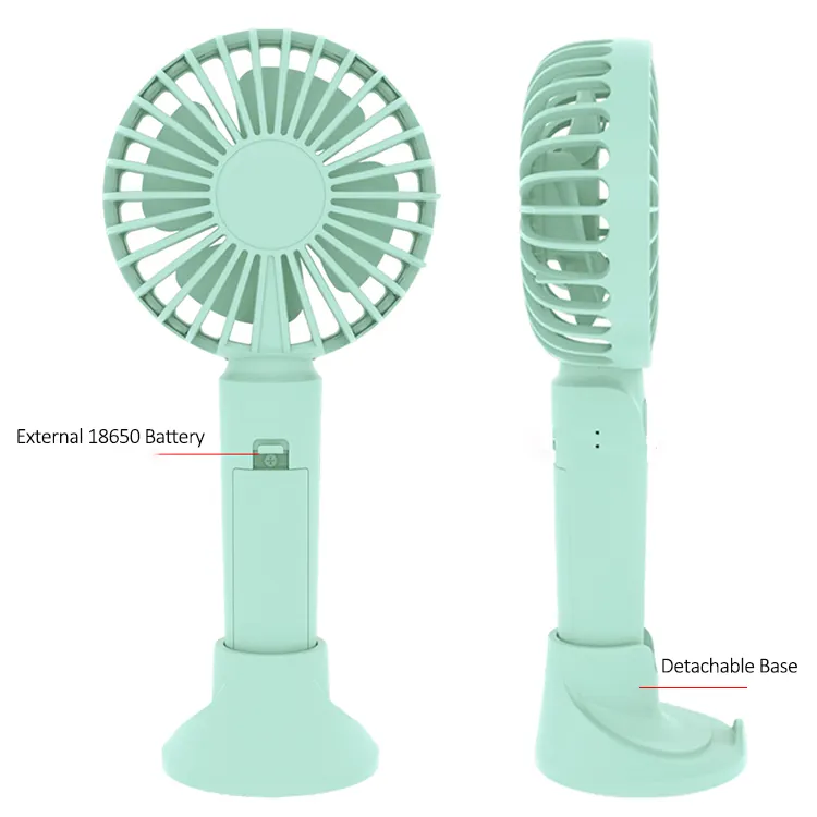 Cheap Price Portable Hand Fan USB Rechargeable Electric Fan With Phone Holder Function