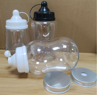 Botol Minuman Plastik Amber 500ml Desain Kustom Grosir Pabrik untuk Minyak, Dapat Didaur Ulang