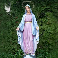 Katholieke Religieuze Hars Standbeelden Levensgrote Glasvezel Onze Dame Moeder Mary Standbeeld