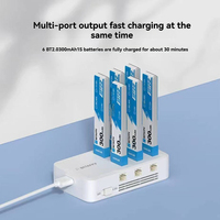 Chargeur 6 ports BETAFPV 1S pour mini-drone FPV, compatible avec les batteries lithium haute tension PH2.0/BT2.0