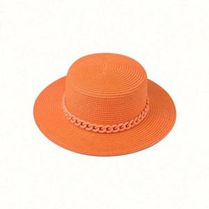 Outdoor Sun <b>Hat</b> Colorful Chain Large Brim Sombrero Casual Fashion Character Unisex Straw <b>Hat</b> - Product Image 4