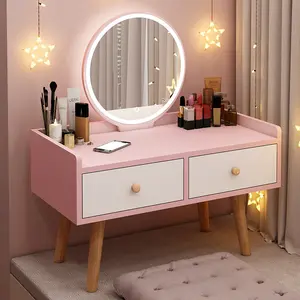 Usa Docarelife American Furniture Warehouse Mdf Wooden Glass White 13 Drawer Dresser Makeup Vanity Table With Light Mirror