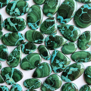 Piedras Preciosas de Crisocola Natural al por Mayor, Cabujones Chatoyantes de Malaquita, Gemas Sueltas Semipreciosas de un Proveedor Confiable - Product Image 1