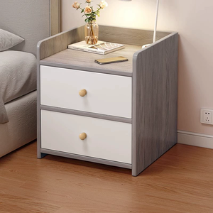 Armadietto Moderno e Semplice per Camera da Letto, Mobile Contenitore Domestico Facile da Usare, Comodino Popolare con Scaffale Laterale - Product Image 1