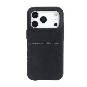 Étui portefeuille magnétique puissant en <span class=keywords><strong>Alcantara</strong></span> pour <span class=keywords><strong>iPhone</strong></span> 17 18 <span class=keywords><strong>Pro</strong></span> Max avec porte-cartes détachable - Product Image 1
