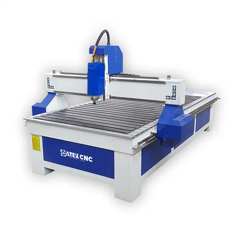 Ağır ahşap değişken hız yapmak 1530 atc cnc router makine vakum tablo ile ahşap için mavi