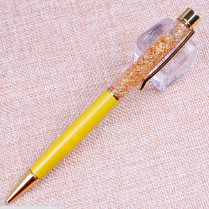 Penjualan laris 15g pulpen kantor & sekolah pulpen cair Foil emas 1.0mm lebar menulis emas logam baru dengan tas Opp OEM - Product Image 4