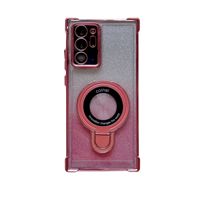 Coque pour Samsung Note20Ultra, étui de téléphone portable en acrylique électroplaqué avec support magnétique scintillant S26FE Space Shell
