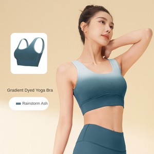 Haut débardeur à <span class=keywords><strong>sens</strong></span> nu à haute élasticité avec boucle arrière Fitness gilet sous-vêtements de sport dos dégradé Yoga soutien-gorge - Product Image 5