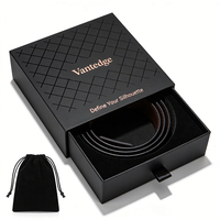 Boîte d'emballage de ceinture pour homme en carton kraft de luxe avec logo personnalisé, design gratuit