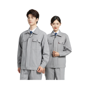 Ensembles de vêtements de travail en pur coton sur mesure, durables et résistants à l'usure, vêtements de travail tout en coton, hauts de travail, uniformes d'usine - Product Image 3