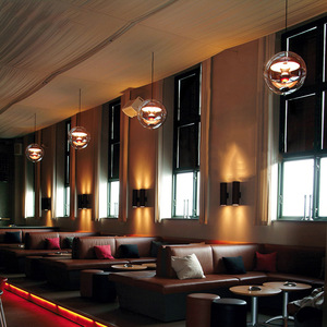 For Verpan VPGlobe Danish Designer Iron Chandelier Nordic Style Globe <b>Light</b> Fixture for Home for Living Room <b>Dining</b> Table or Bar - Product Image 3