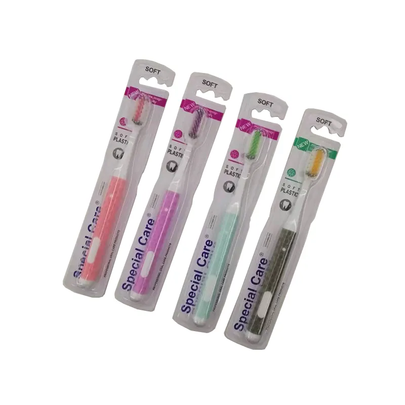 Trusttrustting-brosse à dents en plastique pour adultes, design écologique, manuel