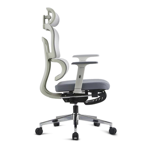 ที่วางแขนพนักพิง2D สูงเก้าอี้สำนักงานปรับเอนได้ตามหลักสรีรศาสตร์พร้อมพนักพิงศีรษะ - Product Image 3