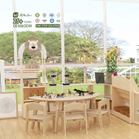 Hikeylove Ensembles de tables en bois écologiques et modernes pour les salles de classe préscolaires, les garderies, les écoles, les crèches, l'apprentissage Montessori