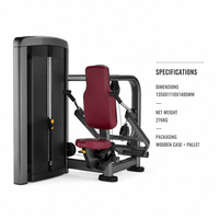 Machine de musculation pour triceps et dos REYK REYK-LJ10 avec poids à aiguilles pour l'entraînement physique et la musculation