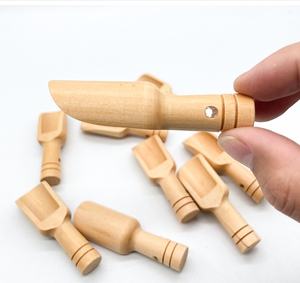 7.6cm Mini Wooden Bath Salt Spoon Candy Tea Measuring <strong>Scoop</strong> <strong>Washing</strong> <strong>Powder</strong> Baby Spoon Scooper Bulk Office Camping Wholesale - Product Image 4