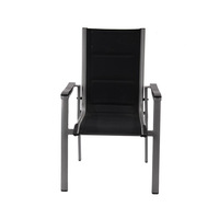 Fauteuil de jardin empilable en aluminium pour terrasse, café, restaurant