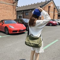 Sac à bandoulière rétro en toile vintage pour l'école, personnalisable avec logo, léger, de haute qualité, tendance, pour étudiants
