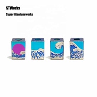 STWorks GR5 CNC Alliage de titane 89% Perle de fixation pour couteau EDC en paracorde, accessoire de montage durable