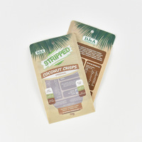 Sachet alimentaire à fermeture éclair verticale, épaisseur 100 microns, en PA/NY, avec fenêtre transparente personnalisable, imprimé en héliogravure, pour snacks et noix