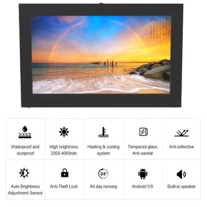 Modern 32 Inch Waterproof Outdoor Advertising LCD <b>Display</b> <b>Wall</b> Mount Screen Video LCD Advertising <b>Display</b> - Product Image 6