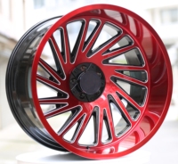 24*14J 5*127/139.7 -72 Noir Rouge Bonbon Bord Fraisé Grande Base Taillée Commander 4X4 Modèle de Voiture Amélioré Surélevé