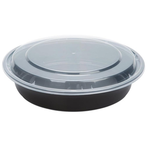 Restaurant Take Away Food Container 3 Compartment Disposable BPA Free Microwavable 48OZ Plastic Portion Control to Go Containers - Product Image 3