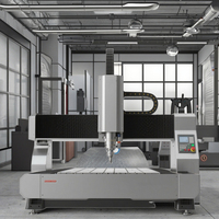 Nouvelle conception de machine de découpe à jet d'eau CNC multifonction à 5 axes haute pression avec moteur et pompe pour métal, pierre, verre, caoutchouc, mousse